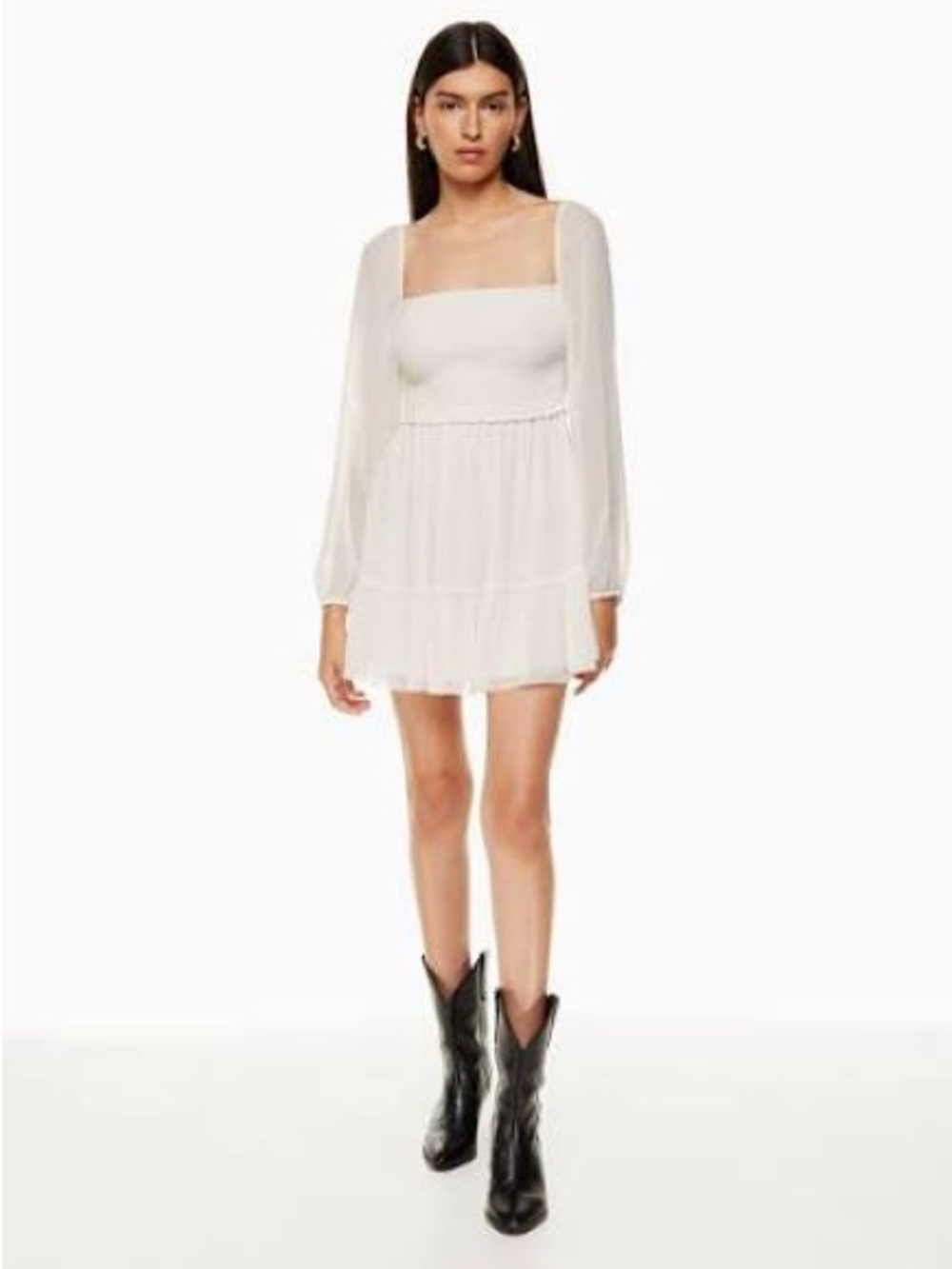 Aritzia White Tempest Mini Dress